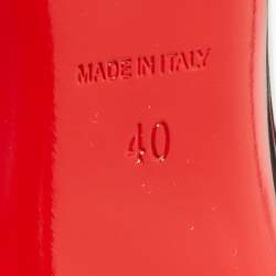 مملوكة مسبقًا Christian Louboutin Black Patent Leather So Kate Pointed Toe Pumps Size 40