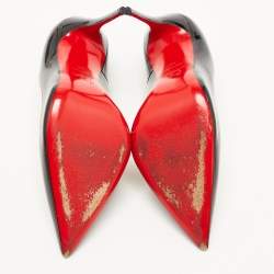 مملوكة مسبقًا Christian Louboutin Black Patent Leather So Kate Pointed Toe Pumps Size 40