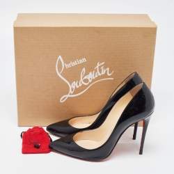 Christian Louboutin Black Patent Pigalle Pumps Size 36.5
