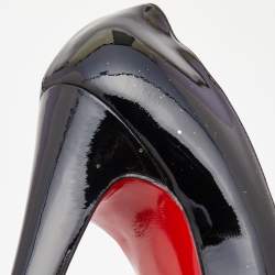 Pre Owned Christian Louboutin Black Patent Leather Highness Pumps Size 39.5
