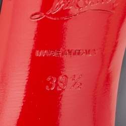 Pre Owned Christian Louboutin Black Patent Leather Highness Pumps Size 39.5