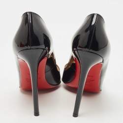 مملوكة مسبقًا Christian Louboutin Black Patent Leather Pigalle Pumps Size 36