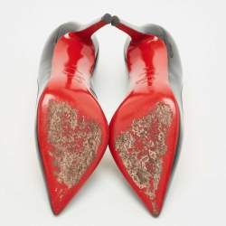 مملوكة مسبقًا Christian Louboutin Black Patent Leather Pigalle Pumps Size 36