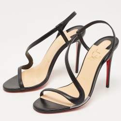 Loubi Be Leather Sandals in Brown - Christian Louboutin