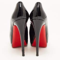 Pre Owned Christian Louboutin Black Patent Leather Altadama Pumps Size 40