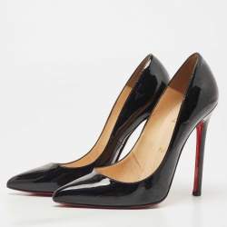مملوكة مسبقًا Christian Louboutin Black Patent Leather Pigalle Pumps Size 38