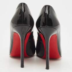 مملوكة مسبقًا Christian Louboutin Black Patent Leather Pigalle Pumps Size 38
