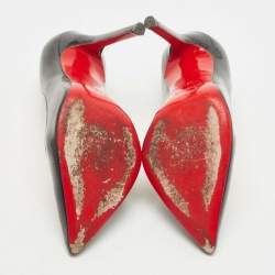 مملوكة مسبقًا Christian Louboutin Black Patent Leather Pigalle Pumps Size 38