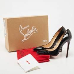 مملوكة مسبقًا Christian Louboutin Black Patent Leather Pigalle Pumps Size 38