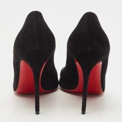 Pre Owned Christian Louboutin Black Suede Corneille Pumps Size 41