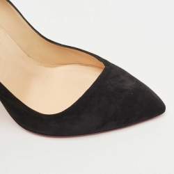 Pre Owned Christian Louboutin Black Suede Corneille Pumps Size 41