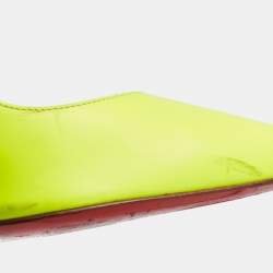 Pre Owned Christian Louboutin Green Leather So Kate Pumps Size 37.5