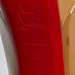 Christian Louboutin Beige Patent Leather Bianca Pumps Size 41