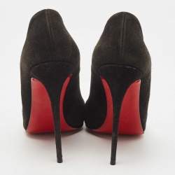 Pre Owned Christian Louboutin Black Suede So Kate Pumps Size 41