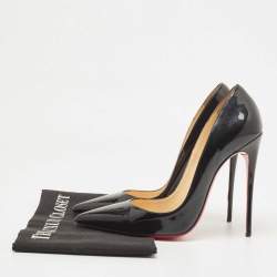 Christian Louboutin Black Patent Leather So Kate Pumps Size 39