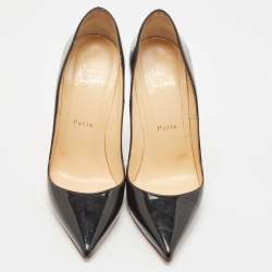 Christian Louboutin Black Patent Leather So Kate Pumps Size 39
