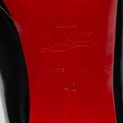 Pre Owned Christian Louboutin Black Patent Leather Bianca Pumps Size 40