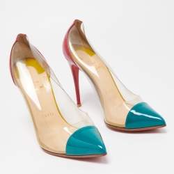 Christian Louboutin Multicolor Patent and PVC  Debout  Pumps Size 38