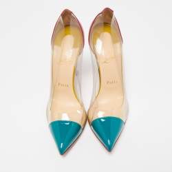 Christian Louboutin Multicolor Patent and PVC  Debout  Pumps Size 38