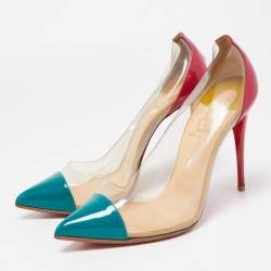 Christian Louboutin Multicolor Patent and PVC  Debout  Pumps Size 38