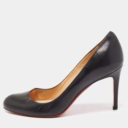 Christian Louboutin Black Leather Simple Pumps Size 39
