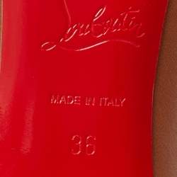 مملوكة مسبقًا Christian Louboutin Brown Leather Kate Pumps Size 36