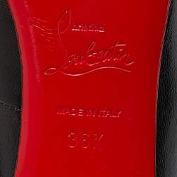 Christian Louboutin Black Leather New Simple Pumps Size 36.5