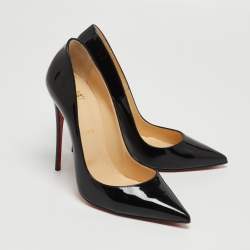 Pre Owned Christian Louboutin Black Patent So Kate  Pumps Size 39