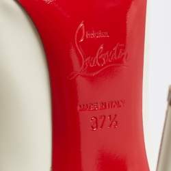 مملوكة مسبقًا Christian Louboutin White Patent Leather So Kate Pointed Toe Pumps Size 37.5