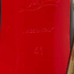 Pre Owned Christian Louboutin Black Studded Leather So Kate Pumps Size 41