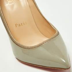 Christian Louboutin Tri-Color Patent Leather and Glitter Tucsick Pumps Size 35.5