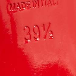 Pre Owned Christian Louboutin White Patent Leather So Kate Pumps Size 39.5