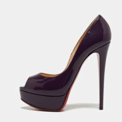 $2495 CHRISTIAN LOUBOUTIN MAKE UP TRASH PEEP TOE PUMP SHOES