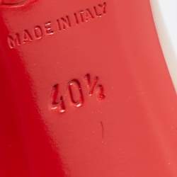 Pre Owned Christian Louboutin Beige Leather Simple Pumps Size 40.5