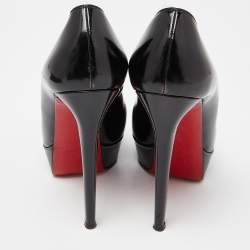 مملوكة مسبقًا Christian Louboutin Black Patent Leather Bianca Pumps Size 38