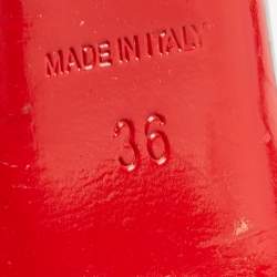 Pre Owned Christian Louboutin Black Patent Leather So Kate Pumps Size 36