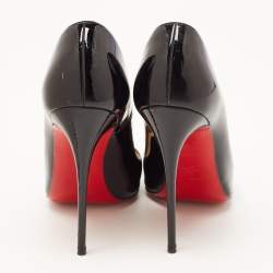Pre Owned Christian Louboutin Black Patent Leather So Kate Pumps Size 36