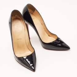 Pre Owned Christian Louboutin Black Patent Leather So Kate Pumps Size 36