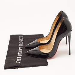 Pre Owned Christian Louboutin Black Patent Leather So Kate Pumps Size 36