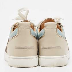 Christian Louboutin Multicolor Leather and Suede Louis Junior  Sneakers Size 43.5