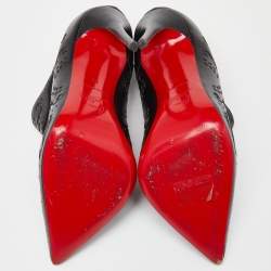 Pre Owned حذاء بوت كاحل كريستيان لوبوتان غورتيك جلد بيج مقاس 36 