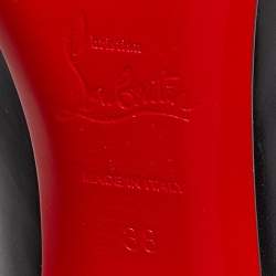 Pre Owned حذاء بوت كاحل كريستيان لوبوتان غورتيك جلد بيج مقاس 36 