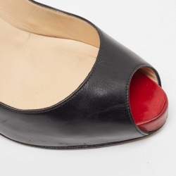 Christian Louboutin Black Leather Very Prive Pumps Size 40