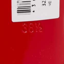 Pre Owned Christian Louboutin Burgundy Lizard Embossed Leather Me Dolly Slide Sandals Size 38.5