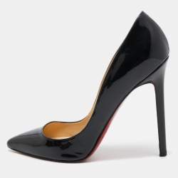 مملوكة مسبقًا Christian Louboutin Black Pigalle Pointed Toe Pumps Size 37