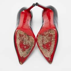 مملوكة مسبقًا Christian Louboutin Black Pigalle Pointed Toe Pumps Size 37