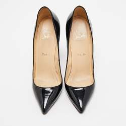 مملوكة مسبقًا Christian Louboutin Black Pigalle Pointed Toe Pumps Size 37