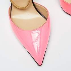 مملوكة مسبقًا صندل كريستيان لوبوتان ريفيرينا جلد وجلد لامع متعدد الألوان مقاس 40.5