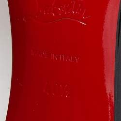 مملوكة مسبقًا صندل كريستيان لوبوتان ريفيرينا جلد وجلد لامع متعدد الألوان مقاس 40.5