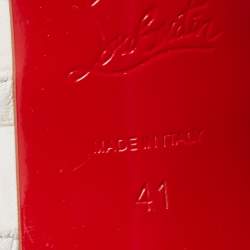 Pre Owned Christian Louboutin White Perforated Leather Victororilla Pumps Size 41